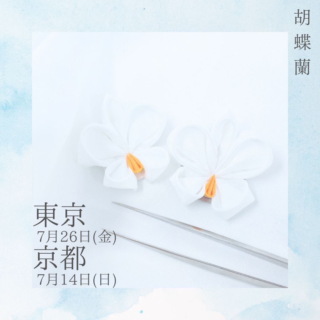 胡蝶蘭ワークショップ @京都7/14、東京7/26