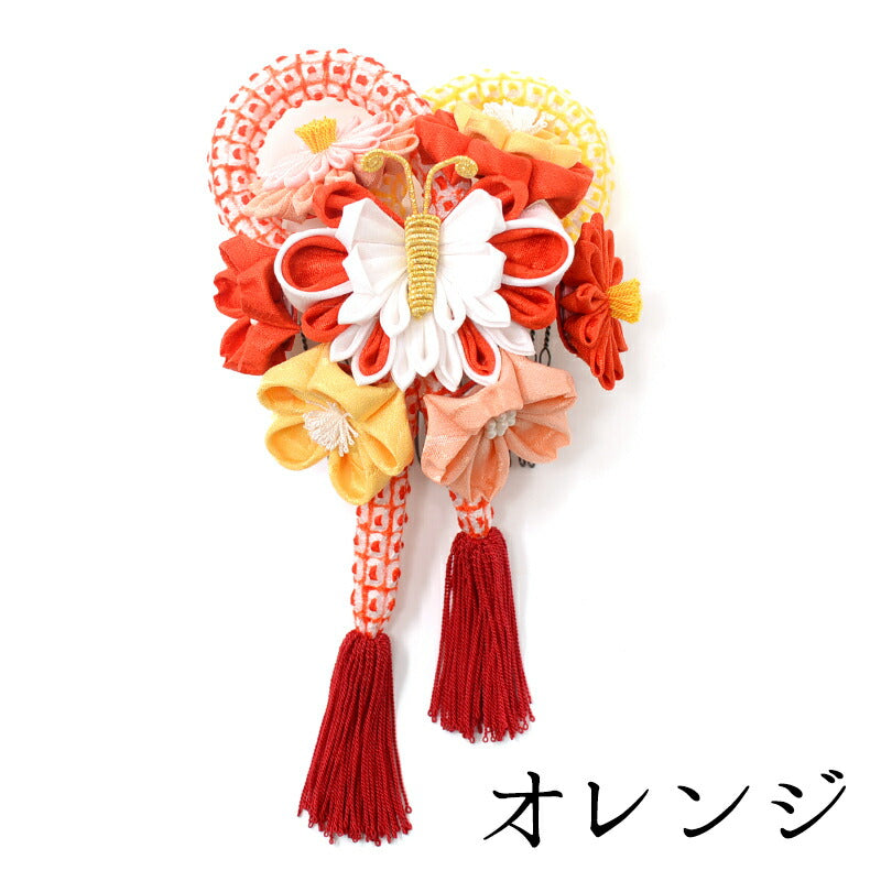 花束に蝶コーム