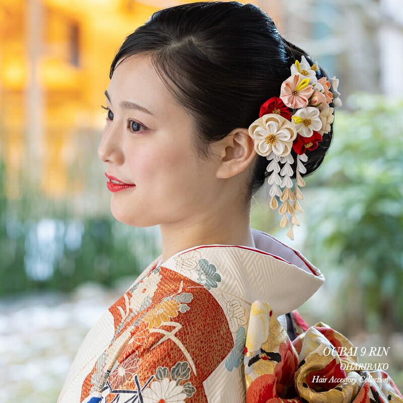 桜梅九輪クリップ