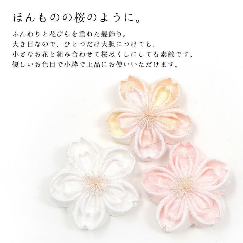 重ね桜クリップ 2