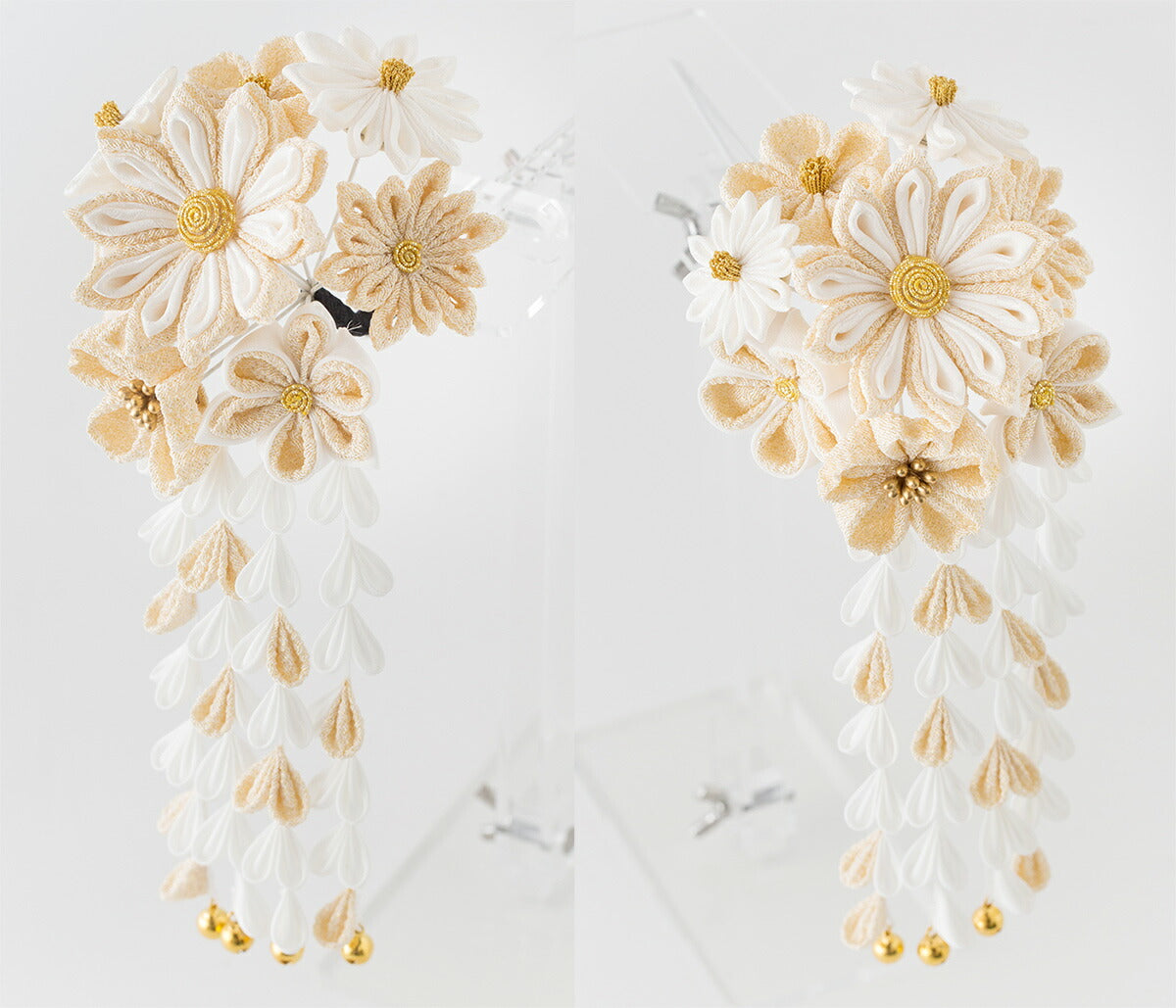 金ちらし花束かんざし 桐箱つき