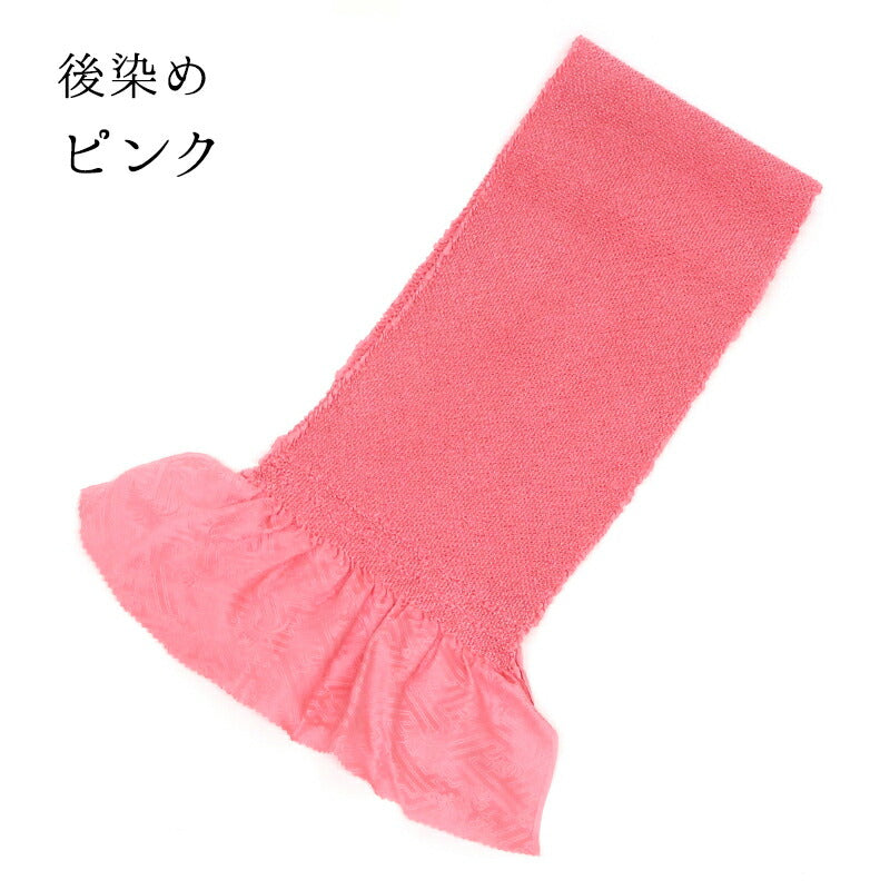 総絞り帯揚げ 後染め ピンク|正絹 総絞り 帯揚げ 京都 おはりばこ