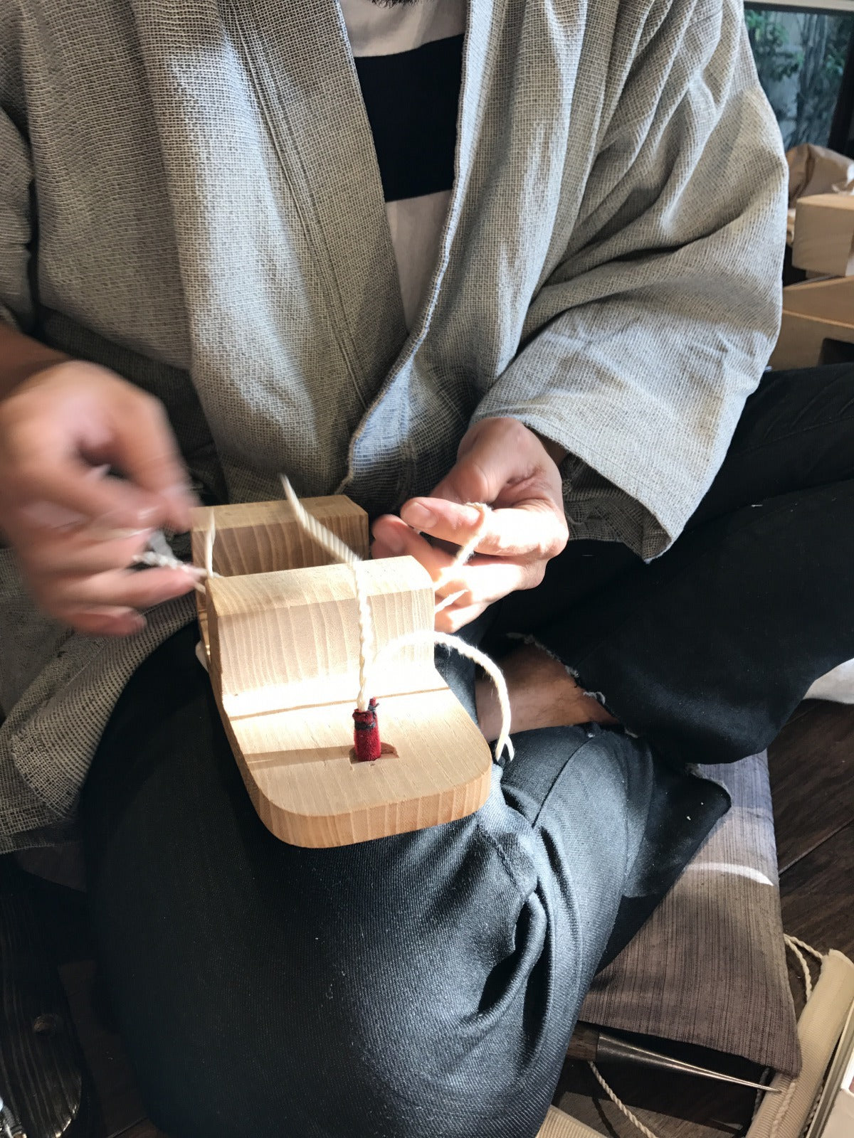 下駄ばこ2025冬　鼻緒すげワークショップ