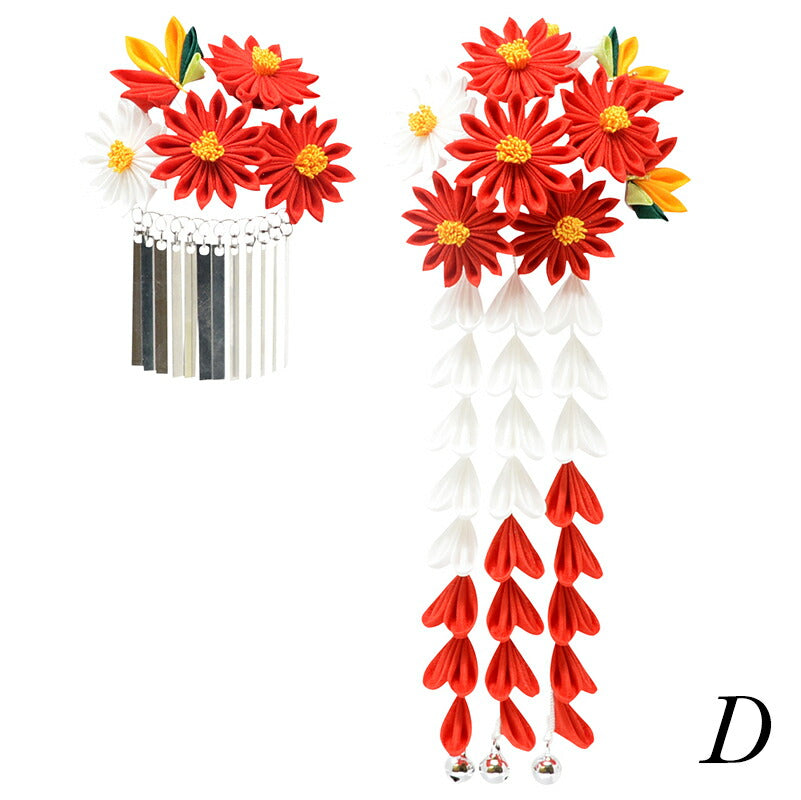 七歳菊と紅葉のかんざしセット