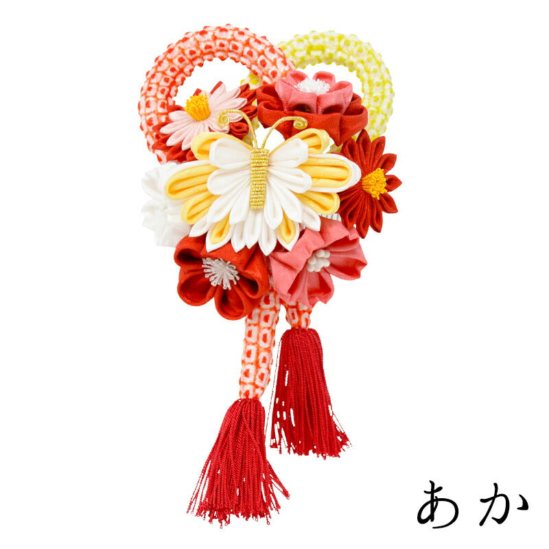花束に蝶コーム
