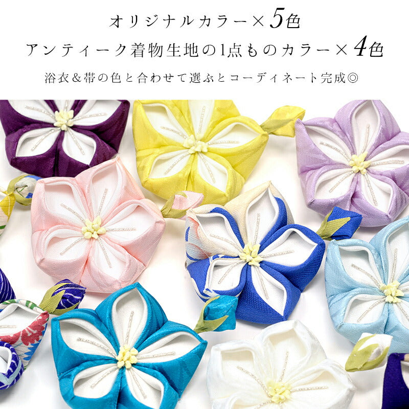 桔梗ヘアクリップ　大（コサージュピン付き） 3