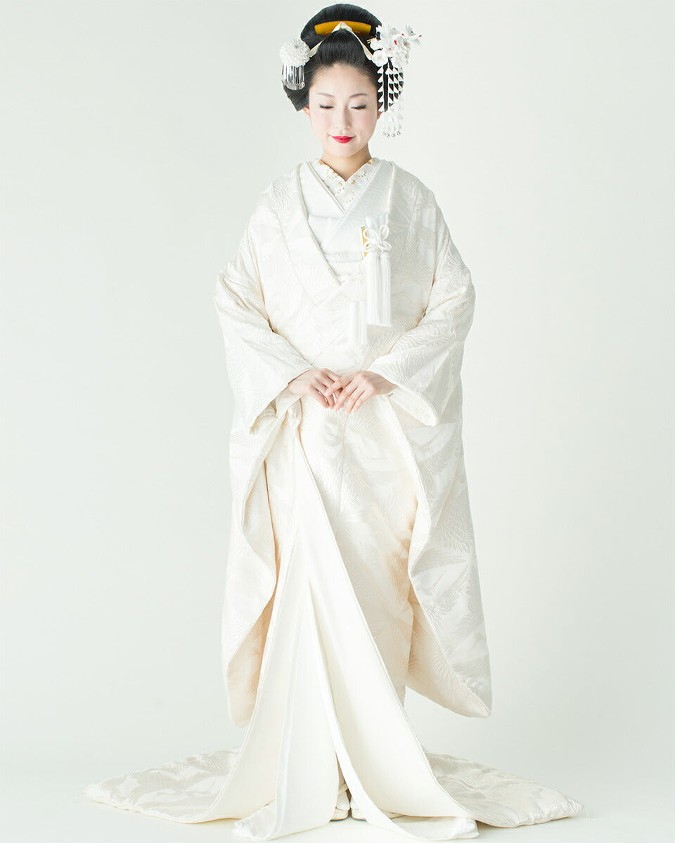夫婦鶴かんざしセット 白無垢・打掛の花嫁髪飾り 桐箱付き
