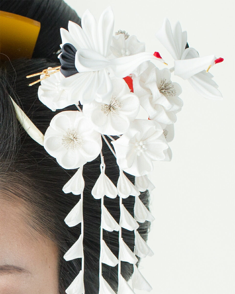 はなころもかんざし　夫婦鶴セット（桐箱付き） 5