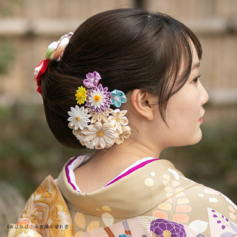 金ちらし花束　下がり付きクリップ