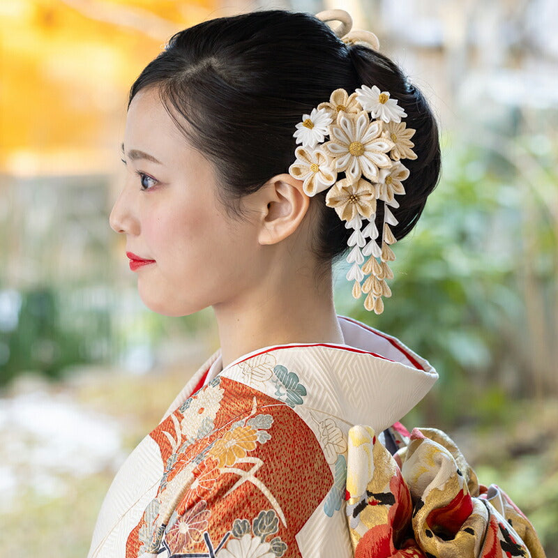 金ちらし花束　下がり付きクリップ