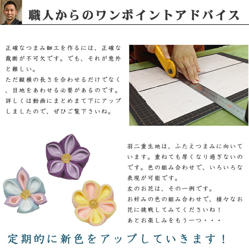 生地　羽二重　10匁　同色2枚セット 5