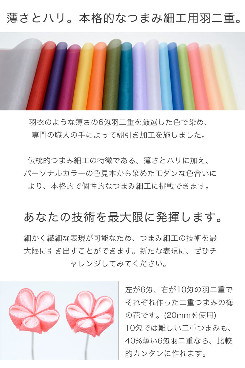 生地　羽二重　6匁　1枚生地