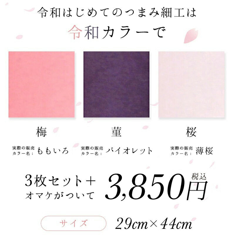 令和慶祝カラー　羽二重6匁　3色セット 2